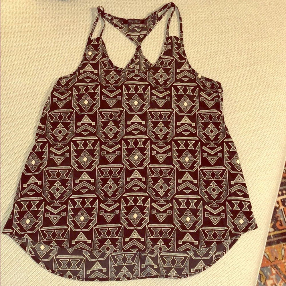 Aztec Print Razor back tank